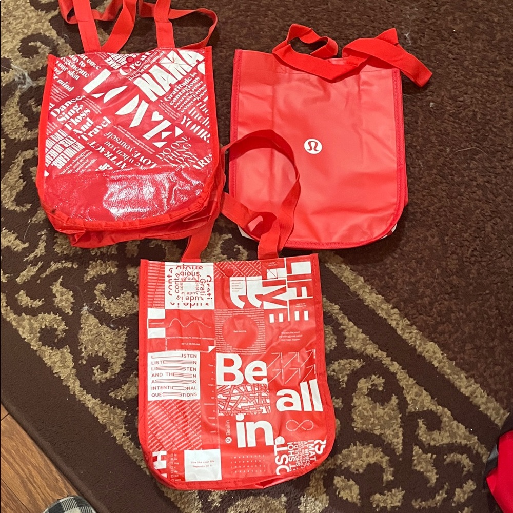 lululemon athletica Red Tote Bags